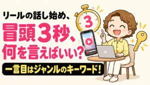 冒頭3秒、何を言えばいい？一言目はジャンルのキーワード！