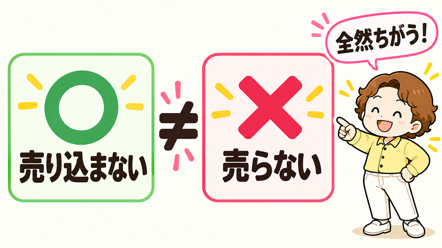 「売り込まない」と「売らない」は全然ちがう
